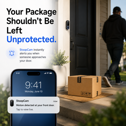 StoopCam™ | No-Drill Video Doorbell for Renters