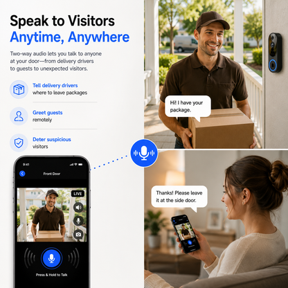 StoopCam™ | No-Drill Video Doorbell for Renters