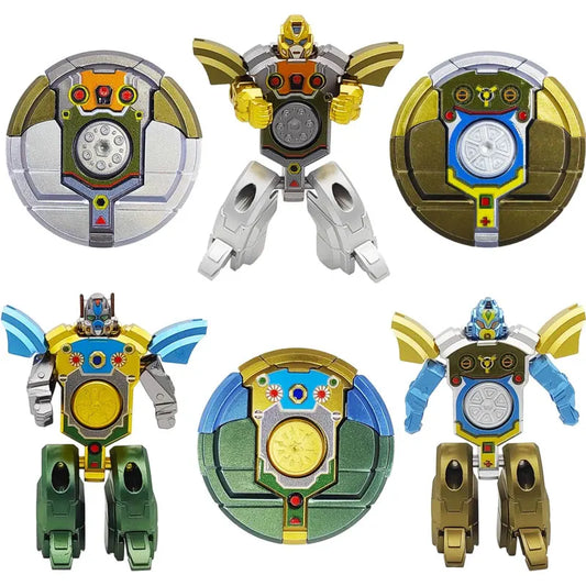 Transformation Fidget Hand Spinner Robot Toy Deformation Robot Gyro Finger Toy Stress Relief Action Figure for Kids Gift