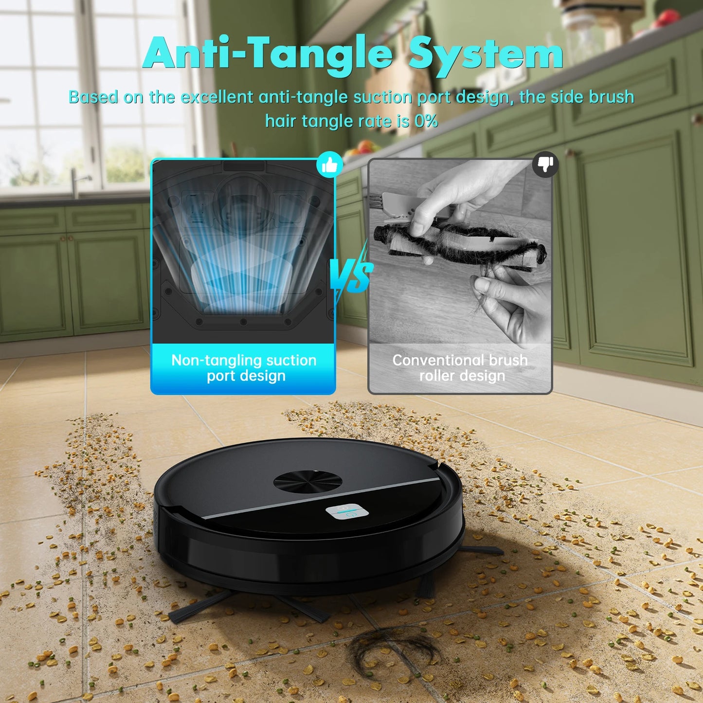 OMESER NEW 5000Pa/120mins Vacuum Cleaner Robot  Automatic Charging,Home Appliance,For Sweeping Mopping Smart Home Clean