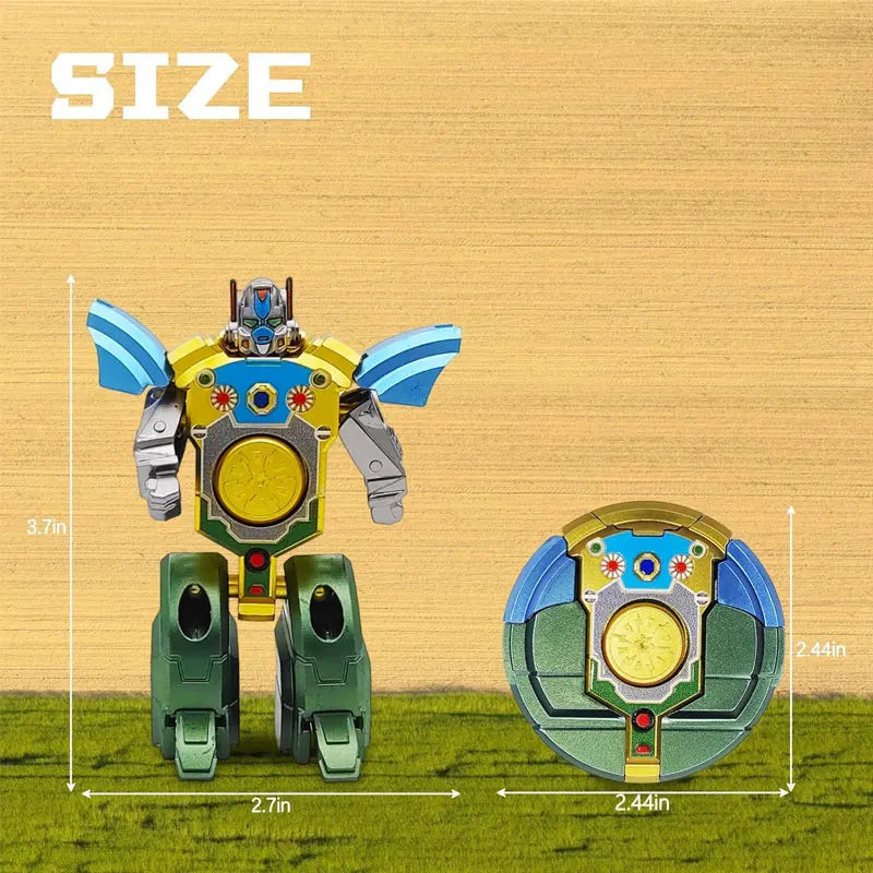 Transformation Fidget Hand Spinner Robot Toy Deformation Robot Gyro Finger Toy Stress Relief Action Figure for Kids Gift